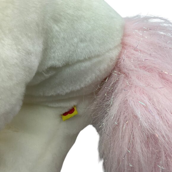 Build-A-Bear White & Pink Plush Unicorn Horse Stuffed Soft Toy Sparkly Horn 16" - Picture 8 of 8